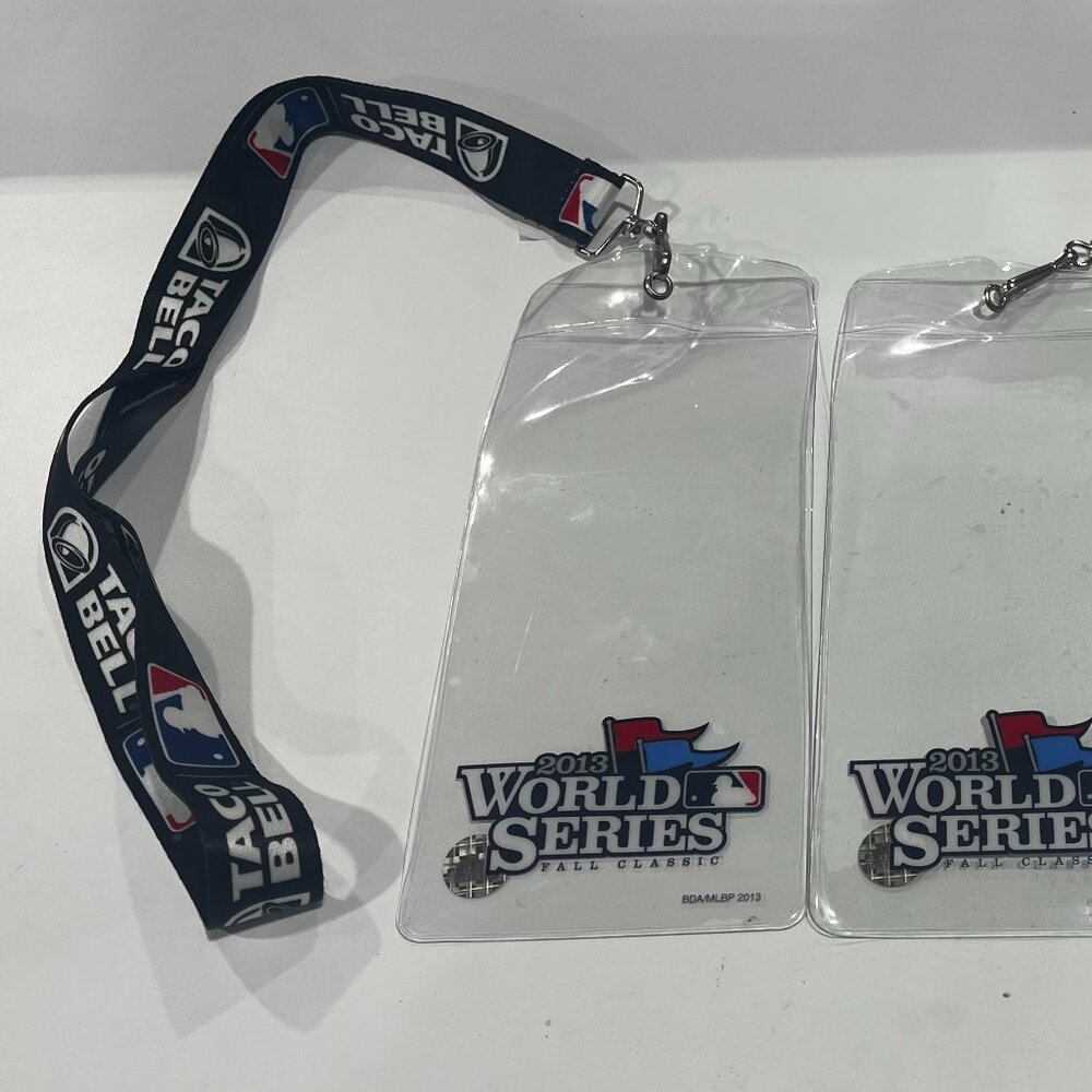 2013 MLB World Series Fall Classic Lanyard Taco Bell Sponsor -(Lot of 2)